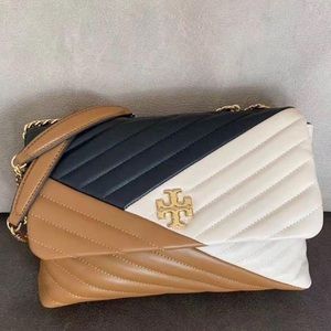 TORY BURCH Kira Chevron Color-Block Handbag